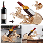HORSE SCULPTURE WINE RACK