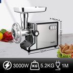 3000W ELETRIC MEAT GRINDERS STAINLESS STEEL