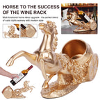 HORSE SCULPTURE WINE RACK