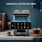 MCILPOOG CM7203 Automatic Espresso Machine ，Built-In Milk Frother & Tank,