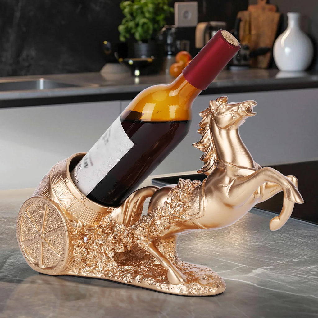 HORSE SCULPTURE WINE RACK