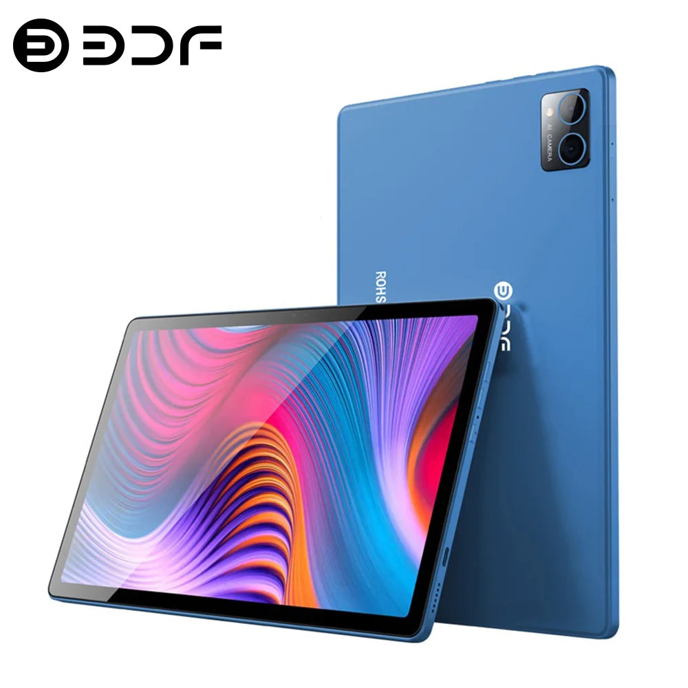 BDF P60 NEW10.1 INCH TABLET Android 12 Ten Core 8GB RAM 256GB ROM