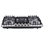 STAINLESS STEEL BUILT-IN 5 BURNER GAS COOKTOP NG/LP