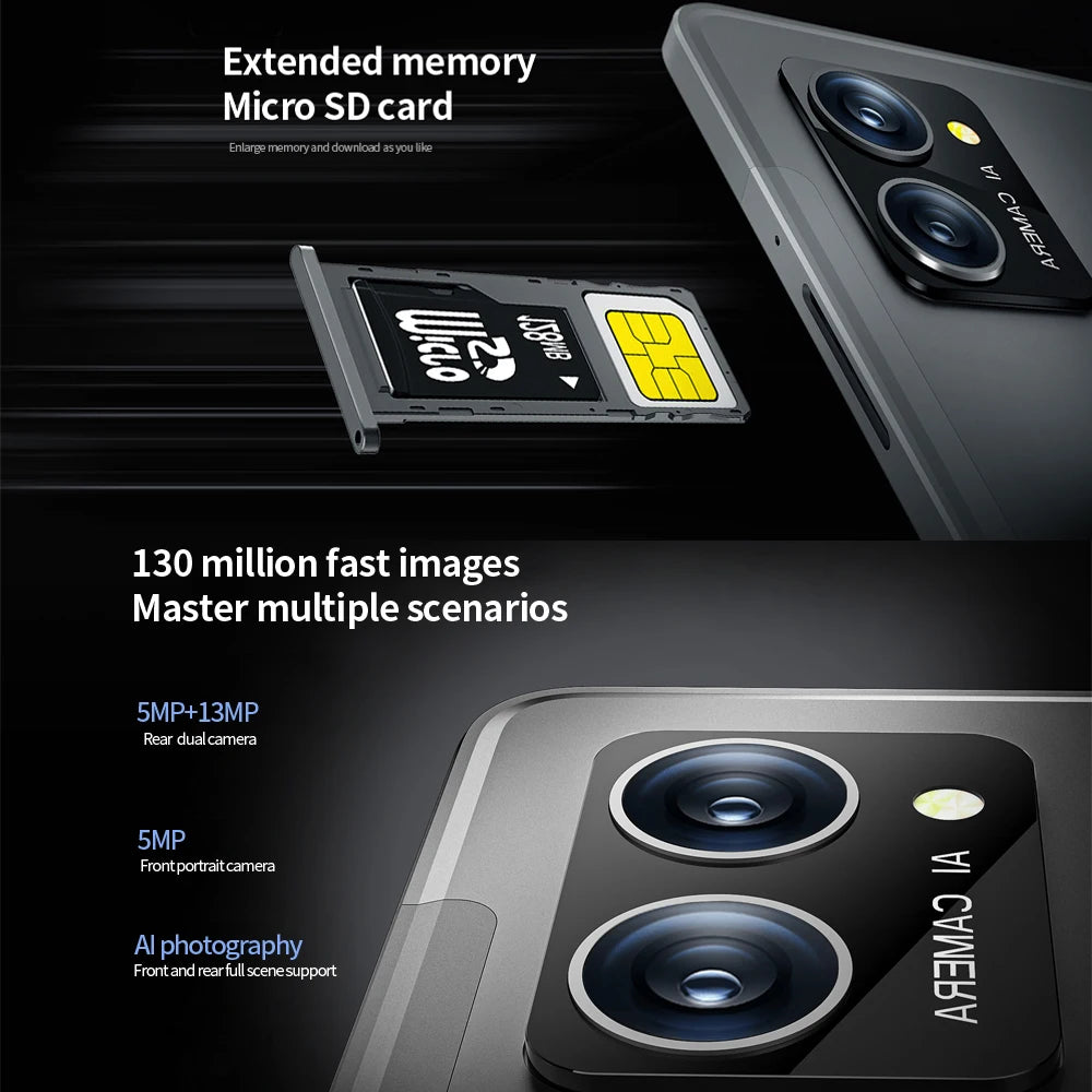 BDF P60 NEW10.1 INCH TABLET Android 12 Ten Core 8GB RAM 256GB ROM