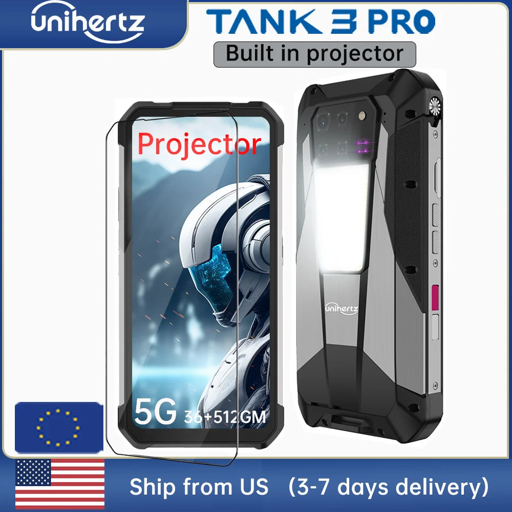 TANK 3 PRO 8849 Rugged 5G Phone with 100 Lumens Waterproof Phone