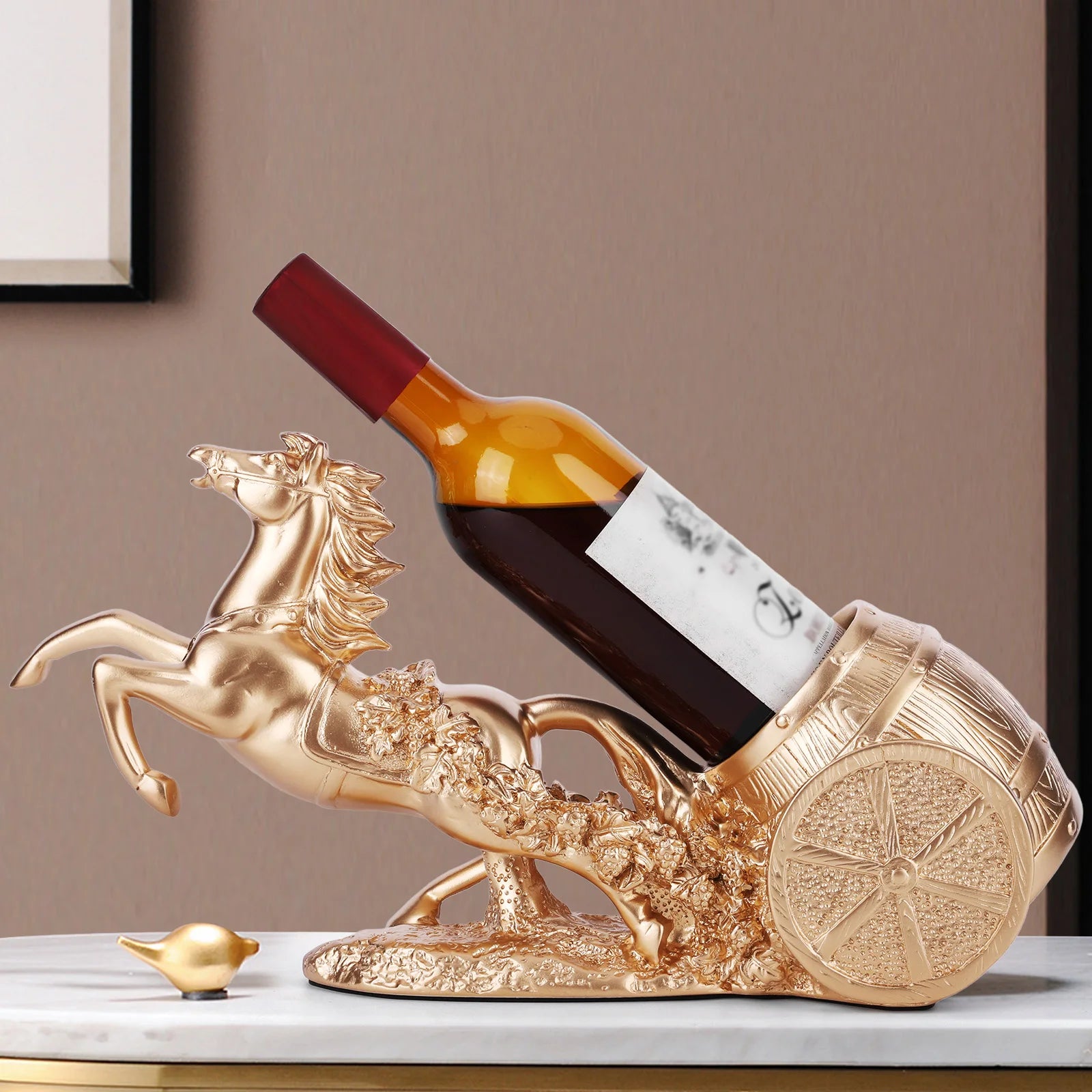 HORSE SCULPTURE WINE RACK