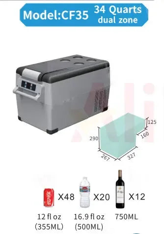 32L/42L CAR REFRIGERATORPORTABLE FRIDGE FREEZER COOL BOX CAR Refrigerator