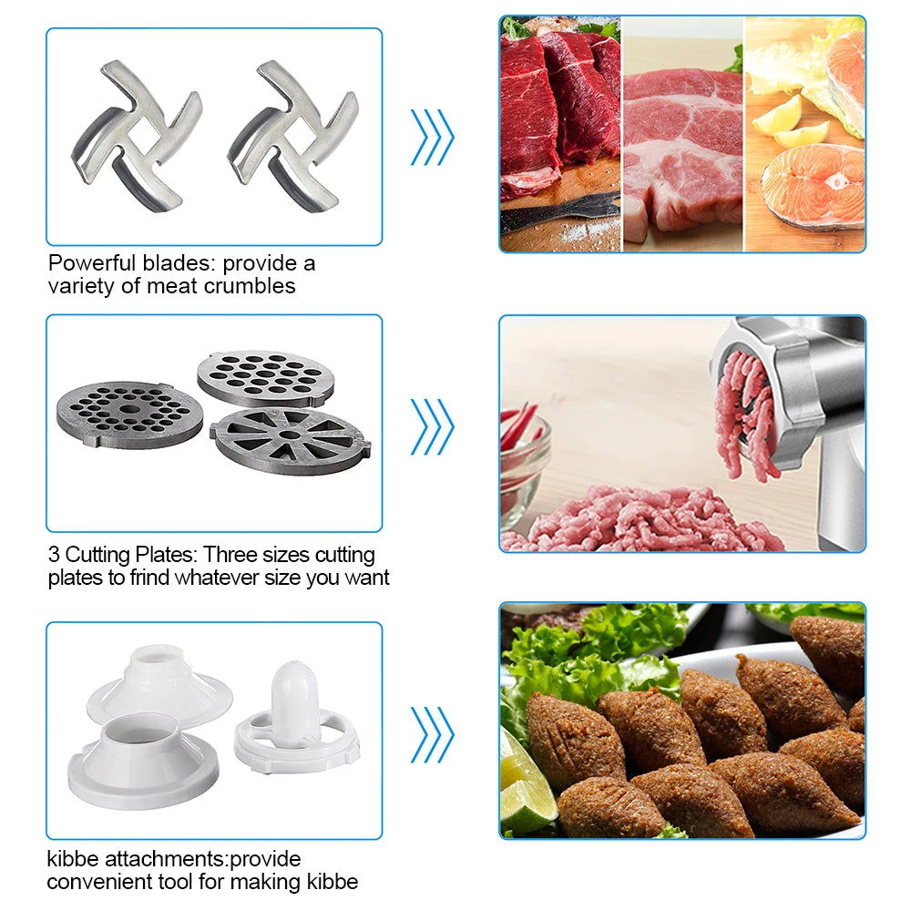 3000W ELETRIC MEAT GRINDERS STAINLESS STEEL